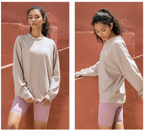 Hoodies фуфайки пуловера равнины шеи экипажа слишком большие твердые длинные