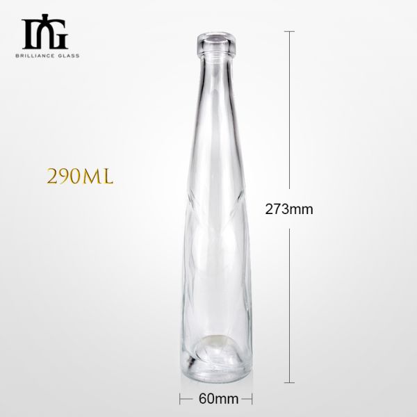 Glass Body Engraving Surface Handling 500ml Round Champagne Bottle with Good Sealing