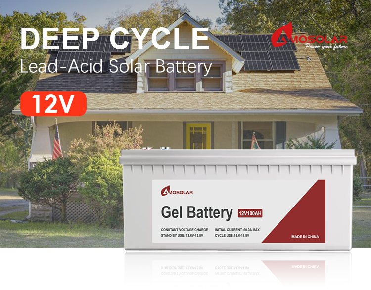 Amosolar 12V 100A 100 AH 100 Amp 200A 200 AH 200 Amp свинцовая кислотная гелевая батарея для OEM / ODM