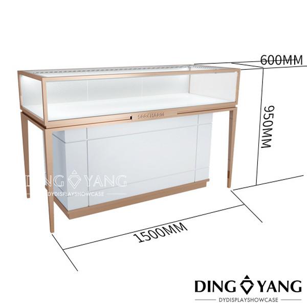 Metal Framed OEM Retail Jewelry Display Cases