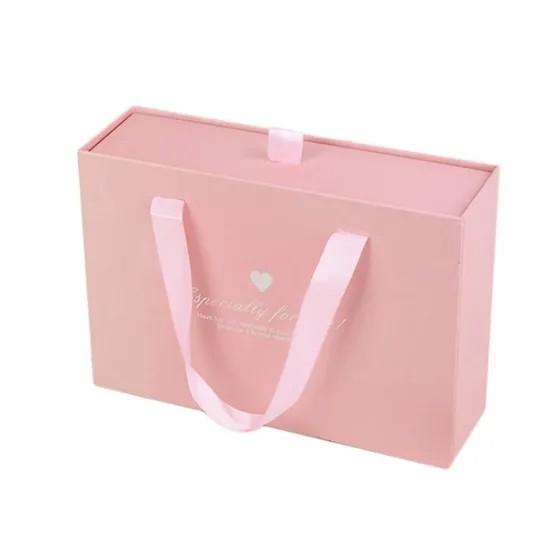 Hair Extension Bundles 150gsm Book Shaped Gift Box with Clear Window