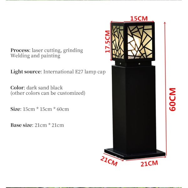 la lámpara de aluminio al aire libre 3C de las luces decorativas LED del césped del camino 3000K certificó IP65