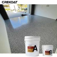 Revestimento de garagem de poliespártico transparente de cor vibrante Adesivo para concreto