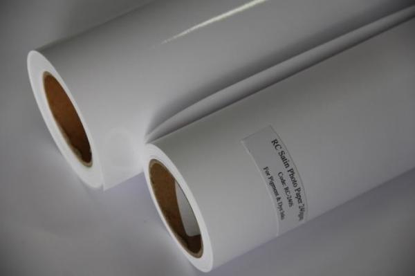 Large Format Inkjet Poster Paper Bright Whitness And Superior Anti - Curly Ability