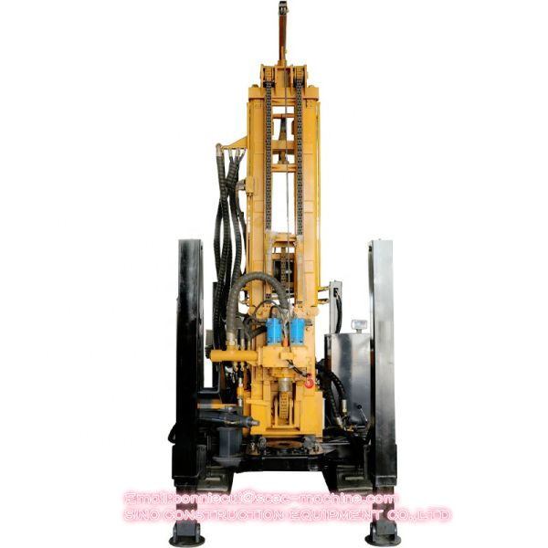 Steel Hydraulic 65KW 200M Rotary Rig Drilling Crawler
