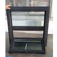 Une seule diapositive UPVC fenêtre ouverte anthracite gris PVC vinyle plastique