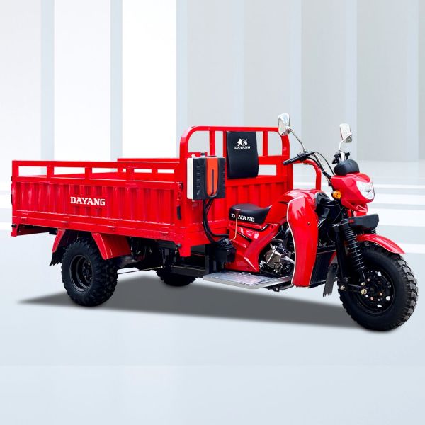 Capacidad de carga de 1200 kg Motocicleta de carga de tres ruedas refrigerada por aire con transmisión de eje