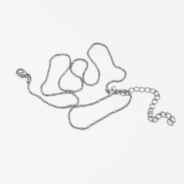 DIY Jewelry Necklace Love Pearl Necklace Cross Chain with 5CM Tail