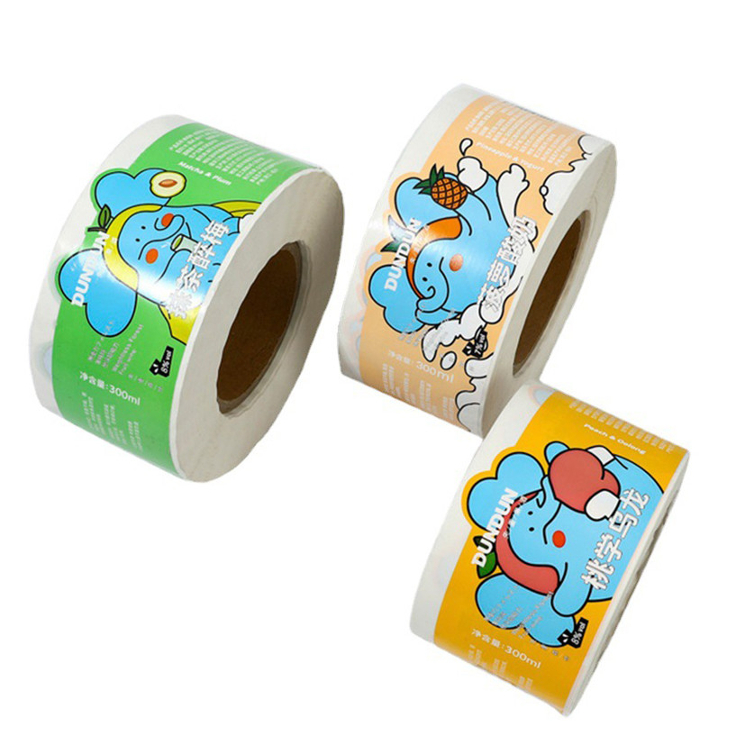 Biodegradable Wholesale Customizable Design Logo Anti-counterfeit Self-adhesive Rolls Label Sticker for Food Containers