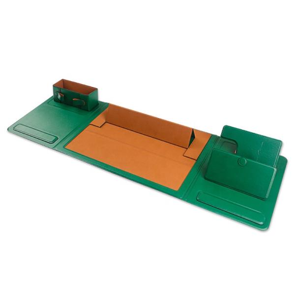 Tapete do rato de carregamento sem fio da mesa do retângulo 10W dobrável com Pen Holder