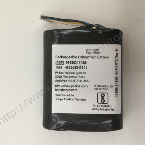 PHiliph Rechargeable Lithium Ion Battery 989803174881 for VS1 VS2+ Patient Monitor 11.1V 2.4Ah 26.64Wh