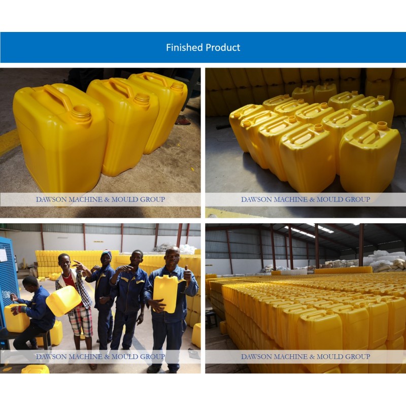 Hydraulic servo motor extrusion blow molding machine producing 20 liters HDPE plastic jerrycan oil bottle single station