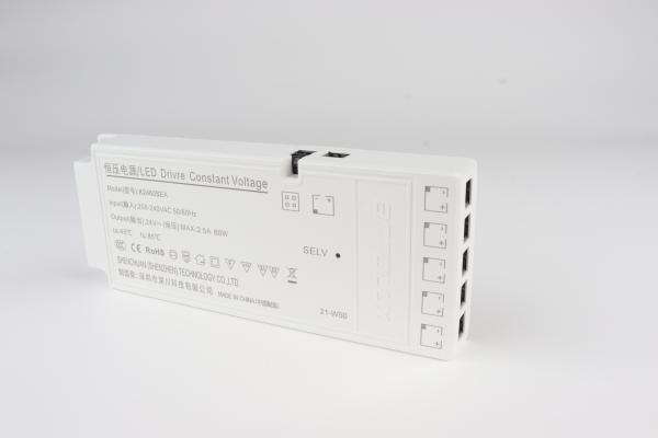 60W 24V Ultra Thin Power Supply For LED Lighting Project Installation