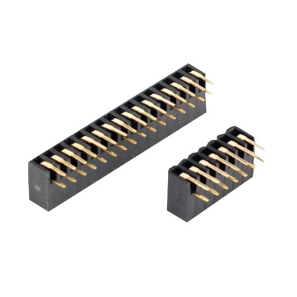 Connecteur féminin de PCB à angle droit 0.5A à 3A à travers le trou 2.54mm 2.0mm Pitch