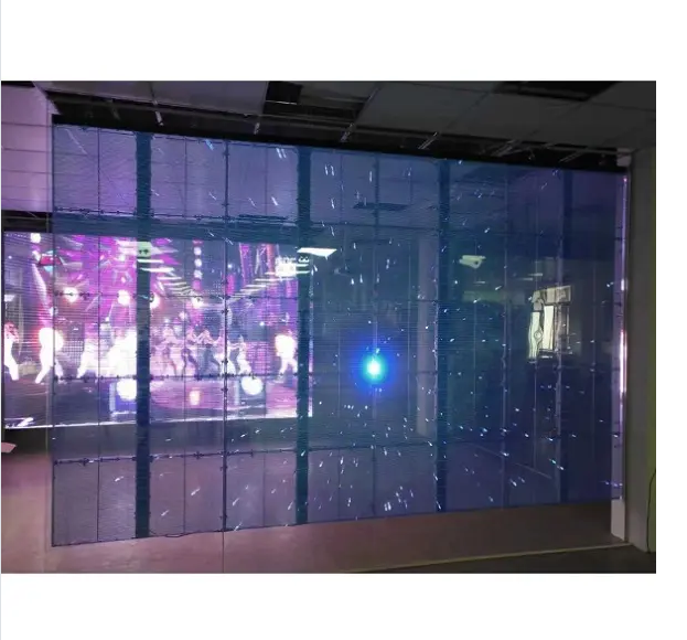 DC4.5V Foldable Transparent Led Display Board Screen P7.82 500*1000mm