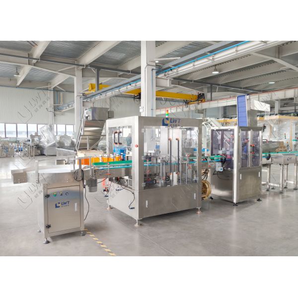 3000 Bottles/H Potato Chips Filling Production Line with 14-Head Intelligent Weighing and Food-Grade 316 Stainless Steel