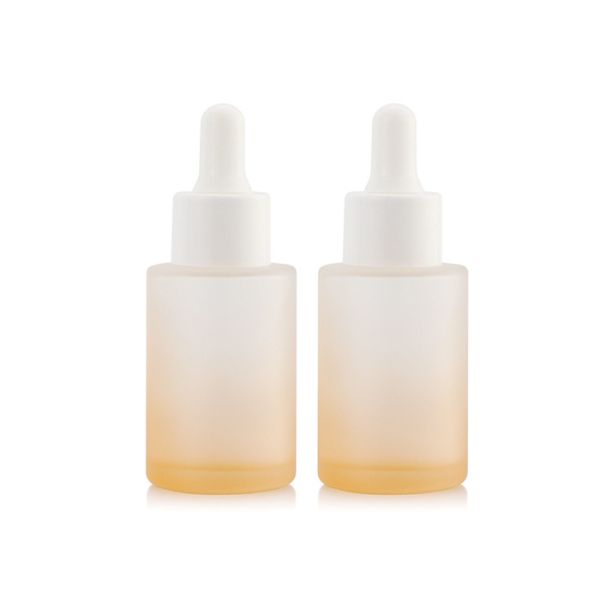 1OZ Frosted Glass Dropper Bottles For Cosmetic Packaging