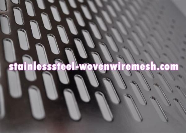 Galvanized Decorative Perforated Sheet Metal , Perforated Aluminium Mesh Sheet