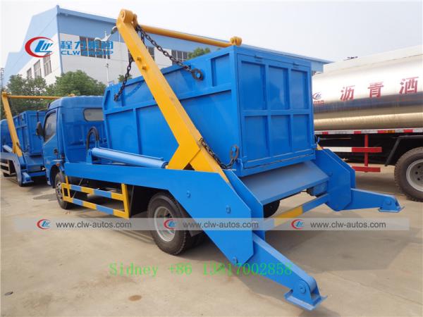 Caminhão de lixo do braço do balanço de Dongfeng 4x2 5tons 5cbm 5000liters para serviços do sanition