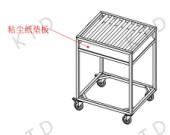 PP Industrial Transfer Trolley Recyclable Aluminum Tube Vertical Transportation Trolley