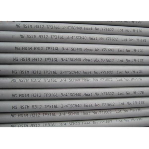 ASTM A312 Seamless Stainless Steel Tubing High Temperature Service Application