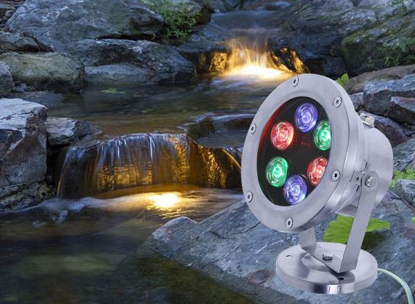 Underwater Light LED Stainless Housing Waterproof Fish Pond Light Spot Light Pool Light Landscape Light Swimming Pool