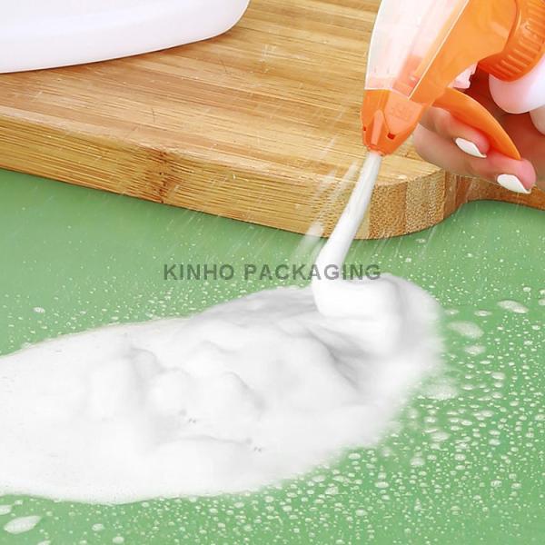 Dual Shroud Double Color PP Mono Material All Plastic Cleaning Trigger Sprayer Dispenser 28MM head pump chemical resista