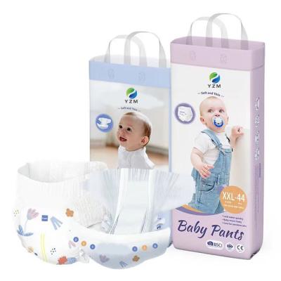 Fraldas sem fio com banda de cintura em branco, super suave, absorvente rápido