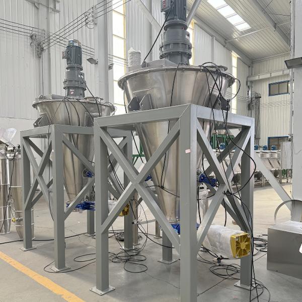 Conical Mixer for Uniform Mixing of Powder and Granular Materials in Chemical Food and Building Materials Industries