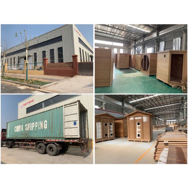 Canadian Hemlock Ozone Saunas Outdoor Sauna And Steam Room For SPA Center