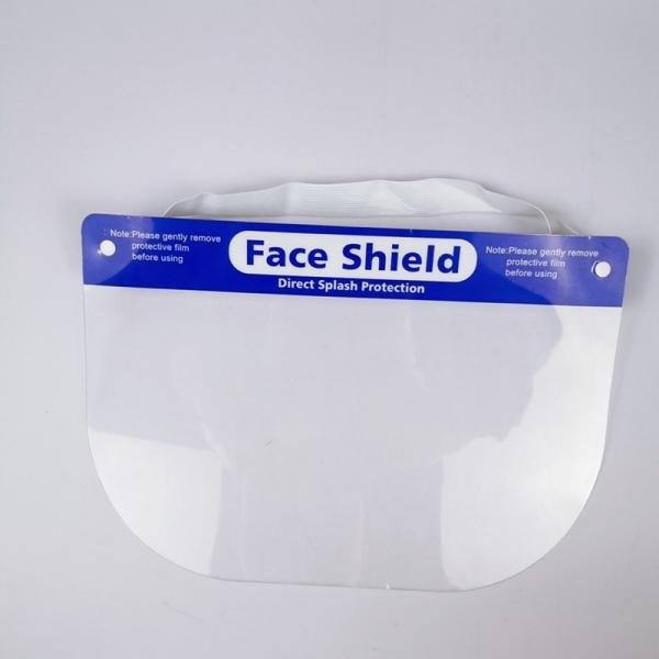 Acid Alkali Proof Clear Plastic Face Shield Reasonable Structure Convenient Portable