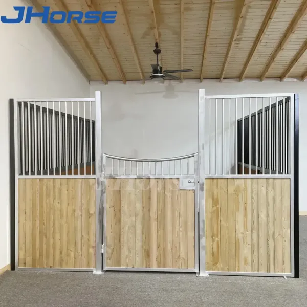 Simple 12 Foot Horse Stall Fronts Prefabricated Stable Building Material