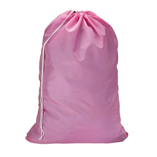Commercial Heavy Duty Bulk Laundry Bags Folding Washing Drawstring Nylon Purple Bag