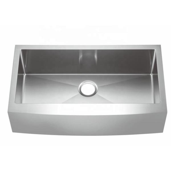 Household Apron Stainless Steel Kitchen Sink With Sound-Seadening Pads 