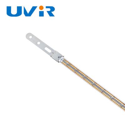 Lampe de chauffage au quartz infrarouge recouverte d'or de 3000 W 400 V avec base X