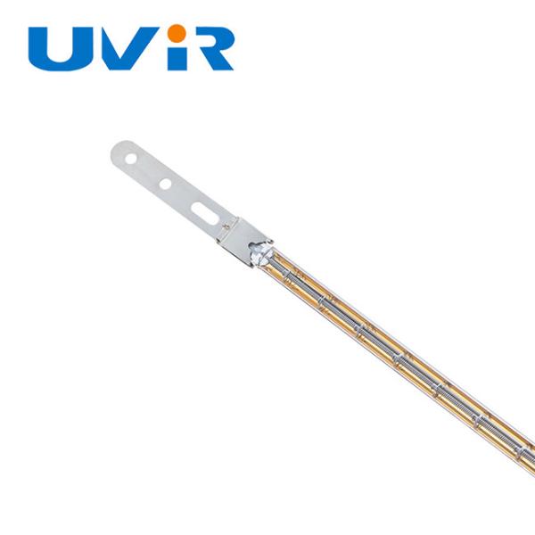 3000W 400V Gold Coated Infrared Quartz Heater Lamp with X Base