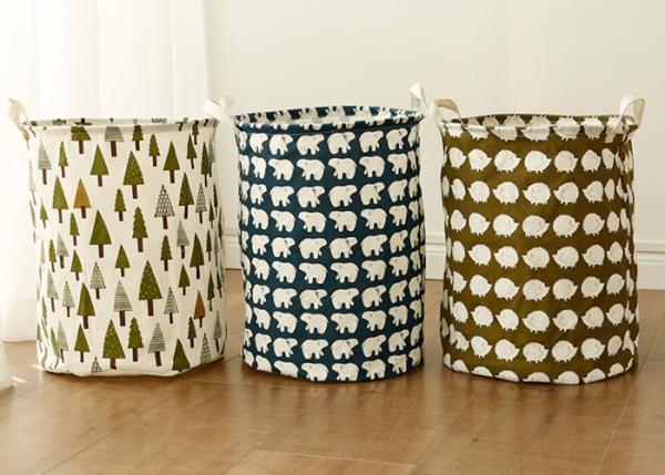 Puting Foldable Washing Laundry Clothes Basket Hamper Bin Baby Toy Storage Bag Large Box Customized National Series