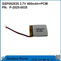 GSP052535 3.7V 400mAh+PCM Battery Used In Compact Two-Way Radios, Voice Recorders, Mini GPS Trackers, Smart Styluses, And Similar Devices