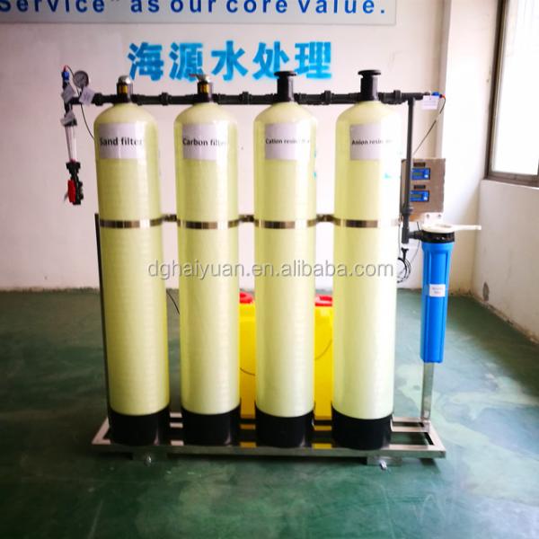 1.65KW Commercial ion resin exchange water treatment 450KG 85% Recovery