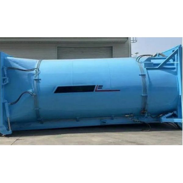 Customized Mobile Vertical Direct Compression   Solid   Refuse Trash Waste Refuse Garbage Station