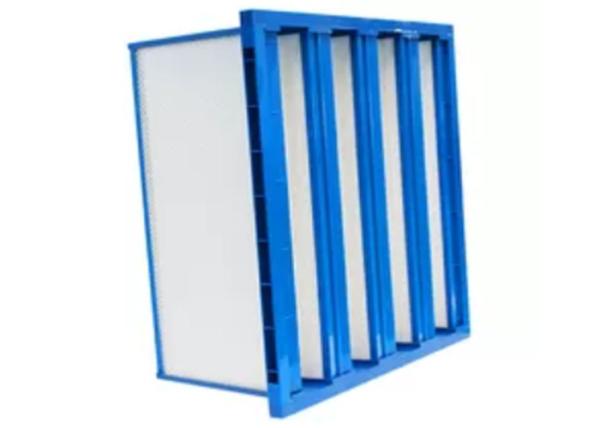 Eficiência plástica do meio de filtro do ar do bolso do banco do quadro V 4500 volume de ar do ³ /h de m