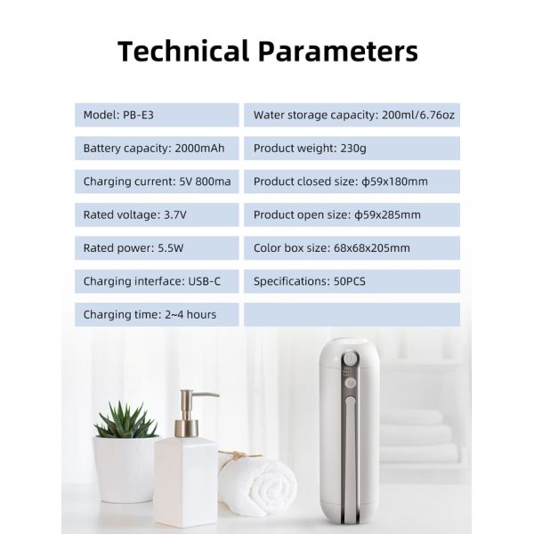 IPX6 200 мл электрический портативный бидет для беременных женщин для удобного мытья