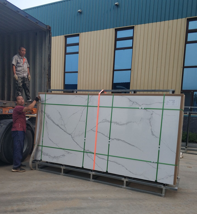 Серый Countertop плиты цвета спек камень 800x2600mm