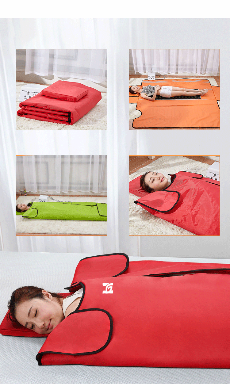 Нефритовый турмалин камень Дальний инфракрасный саунный одеял Корпус 110V