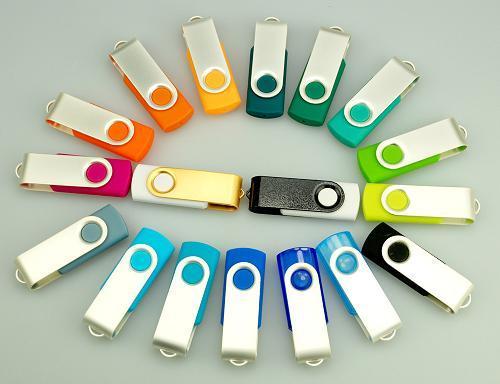 Eslabón giratorio 1GB, 2GB, 4GB, 8GB, memoria USB del metal 16GB compatible con la PC AT-027