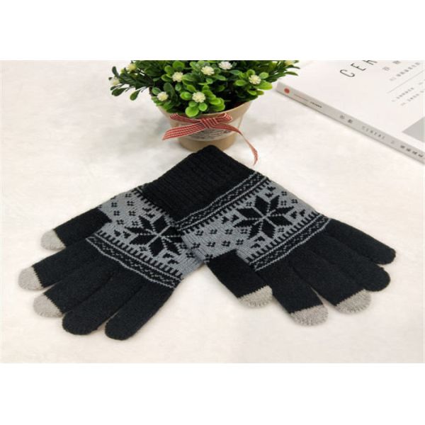Daily Life Mens Touch Screen Winter Gloves 48 * 38 * 36 Cm For Cold Weather