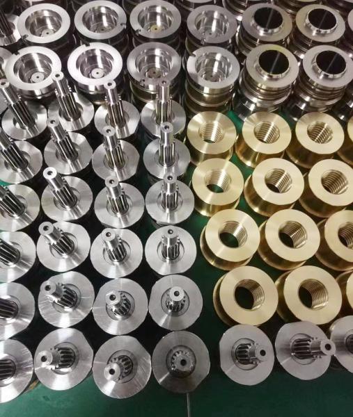 TiN Coating Cosmetic Injection Moulding , Custom Mold Components Gold Natural Color
