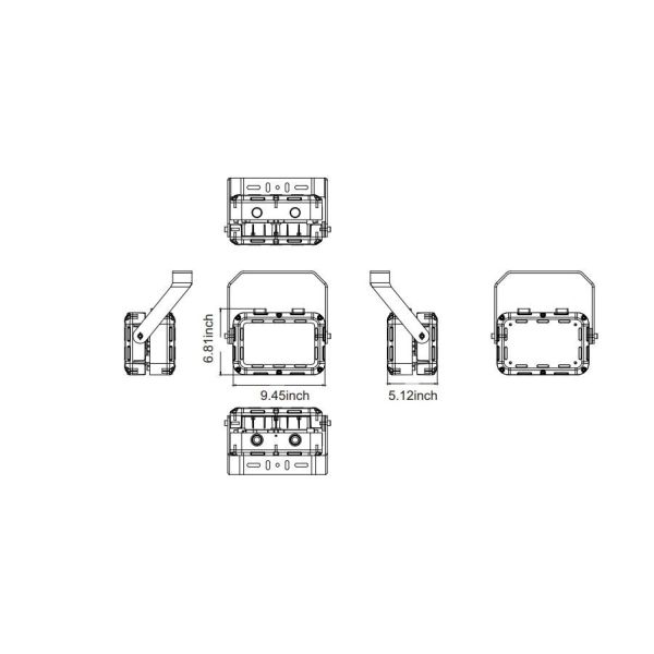 10-140W Explosion Proof LED Lights IP66 IP67 40W 70W 80W 140W