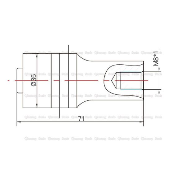 35Хз высокочастотный ультразвуковой датчик 500В с 2ПКС керамикой 35мм ПЗТ8