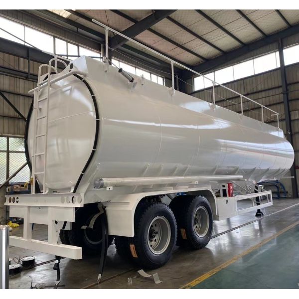 High Capacity Flatbed Tri-Axle 45000 50000 Liter Fuel Tanker Crude Oil Tank Trailer